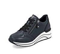 Remonte Black Wedge Zip Trainers