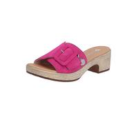 Remonte Block Heel Mules Fuchsia