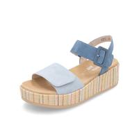 Remonte Blue Hook & Loop Sandals for Ladies | Remonte D1N54-12 Size: EU 39 / UK 6, Colour: Blue