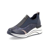 Remonte Blue Zip Shoes for Ladies | Remonte D0T08-12 Colour: Blue, Size: EU 36 / UK 3.5