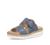 Remonte D0Q51 Women's Slip-On Mules, Loose Insole, Blue 14, 9.5 UK