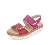 Remonte Women Strappy Sandals D0Q59 Womens Sandals Loose Sole, Pink 31, 8 UK