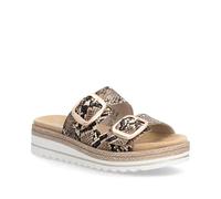 Remonte D0Q66-25 Bily Big Buckle Taupe multi Womens Slide Sandals