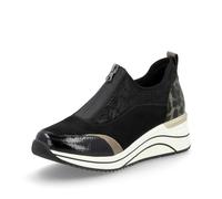 Remonte D0T08 Women's Wedge Heel Sneakers (Black 02, UK Footwear Size System, Adult, Women, Numeric, Medium, 7.5)