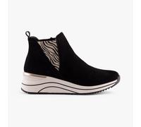 Remonte D0T75 Womens Casual Pull-On Ankle Boots -Black