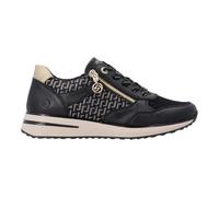 Remonte D1G08-07 Newvapo Zip Black Gold Womens Trainers