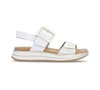 Remonte D1J53 Womens Leather Touch Fasten Comfort White Cross Strap Sandals