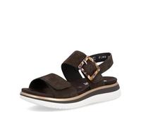 Remonte D1J62-25 Leniella Square Brown Suede Womens Comfortable Sandals