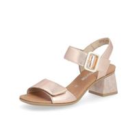 Remonte D1K51-80 Kooky Flared WHITE LEATHER Womens Heeled Sandals