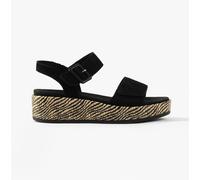 Remonte D1n54-02 Womens Sandals Black Suede - Size UK 6.5