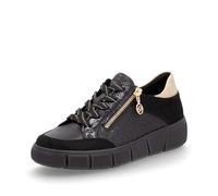 Remonte D1T00 Women's Low-Top Trainers, Loose Insole, Black Estate 03, 6 UK