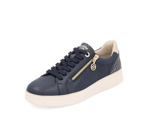 Remonte D2E00-03 Women's Soft Zipper Lace Up Velour Lin Trainers
