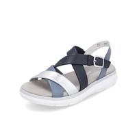Remonte D2K53 Womens Strappy Sandals Loose Sole, Blue Combi 14, 4 UK