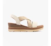 Women's Remonte D2L54-60 Womens Sandals Beige Combination - Cream - Size: 7.5