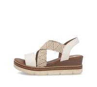 Remonte D2l54-60 Womens Sandals Beige Combination Leather - Size UK 8