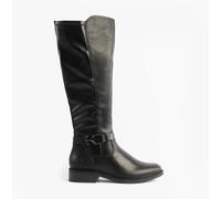Remonte D2W77 Womens Leather Zip Up Comfort Casual Black Tall Boots