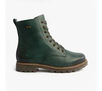 Remonte D3C70 Womens Leather Zip Up Casual Green Combat Boots