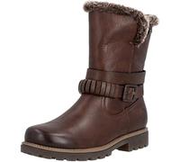 Remonte D3C72-22 Women's Warmed Lined Buckle Zip Boot Mid Calf Boots (Brown, UK 6.5)