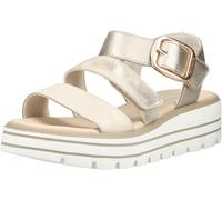 Remonte D3N50-90 Bibar Flatform Beige Light Gold Womens Wedge Sandals