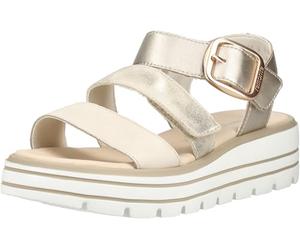 Remonte D3N50-90 Bibar Flatform Beige Light Gold Womens Wedge Sandals