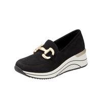 Remonte Women's D0T12 Loafer, Black, 5 UK