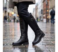 REMONTE Dual-Buckle Long Boots - Size