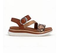 Remonte Jocelyn Womens Leather Buckle Comfort Brown Ankle Strap Sandals