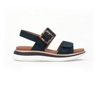 Remonte Jocelyn Womens Suede Leather Buckle Lightweight Blue Ankle Strap Sandals
