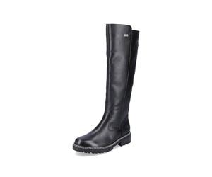 Remonte Ladies Adjustable Calf Width Knee High Boots D0B72-01 - Black Leather - UK Size 6 - EU Size 39 - US Size 8