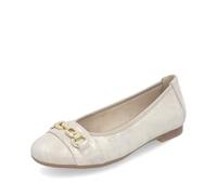 Remonte Ladies Classic Loose Insert Ballet Flats D0K10, Gold 90, 6 UK