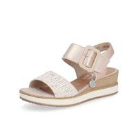 Remonte Ladies D6453-31 Pink Metallic Leather Adjustable Sandals - 4 UK 37