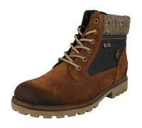 Remonte Ladies Knitted Cuff Detailed Boots D7466-20 - Brown Combination - UK Size 6 - EU Size 39 - US Size 8