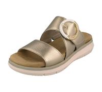 Remonte Ladies Remonte Casual Mules With Adjustable Strap And Removable Footbed D2K51 - Gold - UK 4
