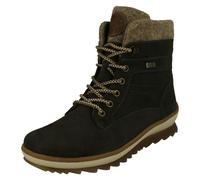 Remonte Ladies Remonte Cuff Detailed Warm Lined Ankle Boots R8477 - Grey - UK 8