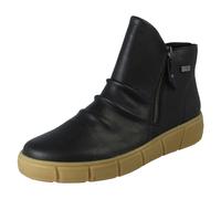 Remonte Ladies Remonte Dual Zip Leather Casual Ankle Boots D1T73 - Black - UK 6
