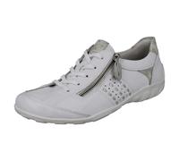 Remonte R3404 Leather lace up Casual Shoes (White, UK Footwear Size System, Adult, Women, Numeric, Medium, 6.5)
