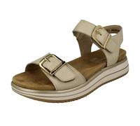Remonte Ladies Remonte Faux Buckles Sandals D1J51 - Beige - UK 6