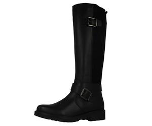 Remonte Ladies Remonte Knee High Boots With Stretch Panel R6593 - Black - UK 7.5