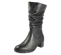 Remonte Ladies Remonte Mid Calf Length Block Heel Boots D2A70 - Black - UK 7.5