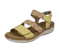 Remonte Ladies Remonte Strappy Elastiated Sandals R6861 - Yellow - UK 6.5