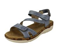 Remonte Ladies Remonte Strappy Wedge Heeled Sandals R6850 - Blue - UK 5