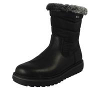 Remonte Ladies Remonte-Tex Mid Calf Stud Sole Boots D0U79 - Black - UK 5