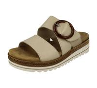 Remonte Ladies Remonte Wedge Sole Mule Sandals D0Q51 - Off White - UK 5