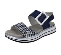 Remonte Ladies Remonte X Elle Faux Buckle Sandals D1J53 - Blue Combination - UK 5
