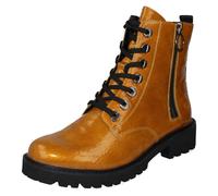 Remonte Ladies Remonte Zip & Lace Up Fastening Casual Ankle Boots D8671 - Yellow - UK 6