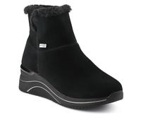 REMONTE Leather Wedge-Heel Ankle Boots - Size