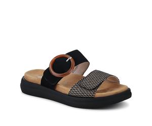 REMONTE Premium Leather Dual-Fastening Sandals - Size 5