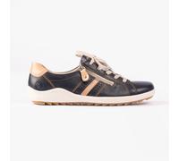 Remonte R1432 Womens Leather Lace-Up Breathable Blue Combination Casual Shoes