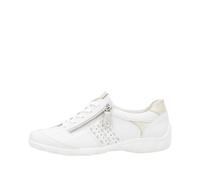 Remonte R3404 Leather lace up Casual Shoes (White, UK Footwear Size System, Adult, Women, Numeric, Medium, 8)