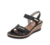 Remonte R6266 Summer Sandals (Black, UK Footwear Size System, Adult, Women, Numeric, Medium, 4)